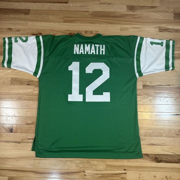 Joe Namath Jets 1968 Mitchell & Ness Throwback NFL Jersey Mens Size 56 3XL NWOT - Picture 5 of 6